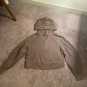 Lululemon Scuba Half Zip Cropped Hoodie